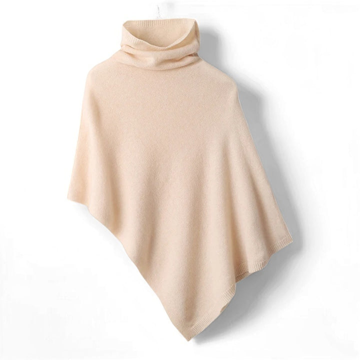 Marcelline Knit Woolen Turtleneck Cloak