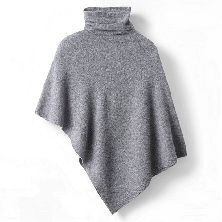Marcelline Knit Woolen Turtleneck Cloak