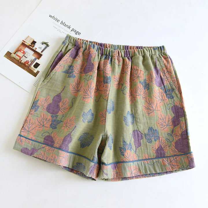 Nami Bloom Summer Cotton Shorts