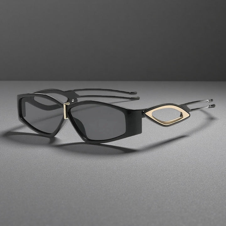 Noir Velisse Sculpted Sunglasses