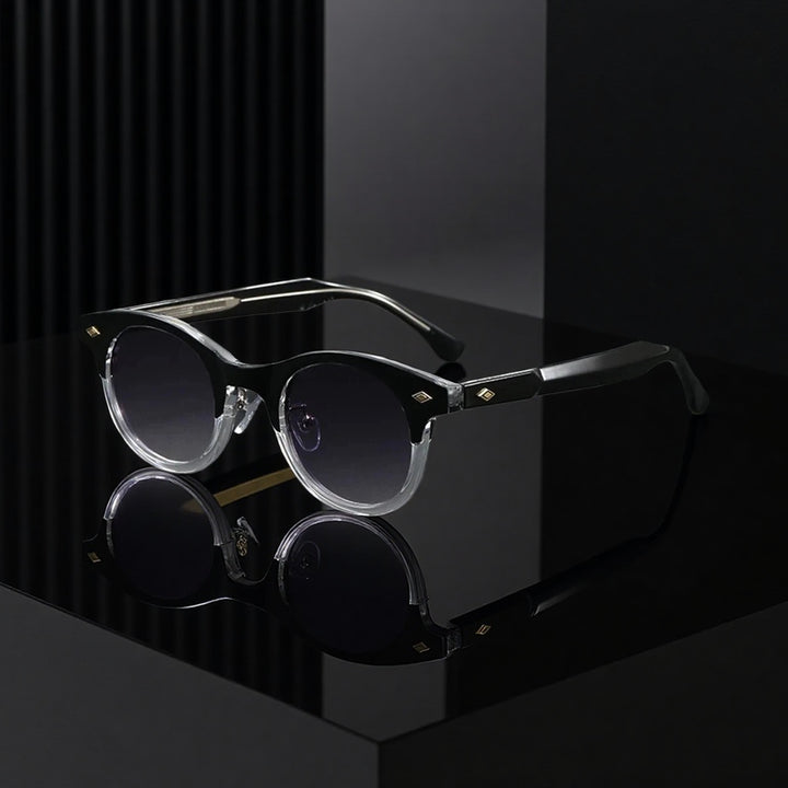 Torque Acetate Round Sunglasses