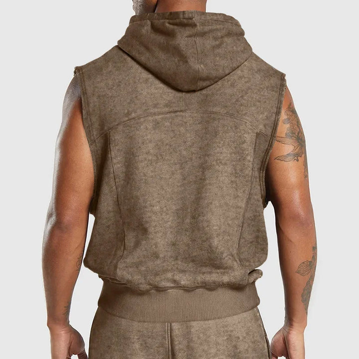 Wardlow Washed Sleeveless Hoodie