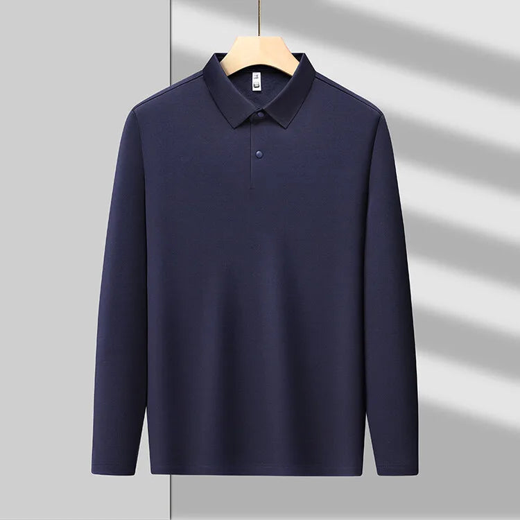 Piqué Long Sleeve Cotton Polo