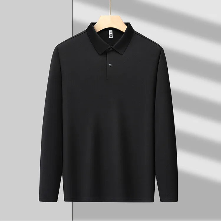 Piqué Long Sleeve Cotton Polo