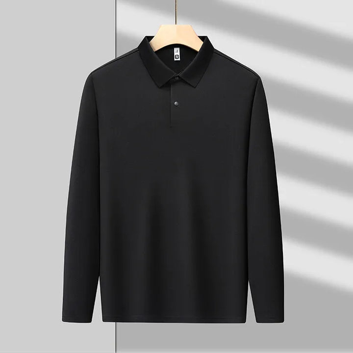 Piqué Long Sleeve Cotton Polo