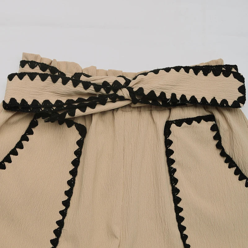 Maribel Wavy Trim Shorts
