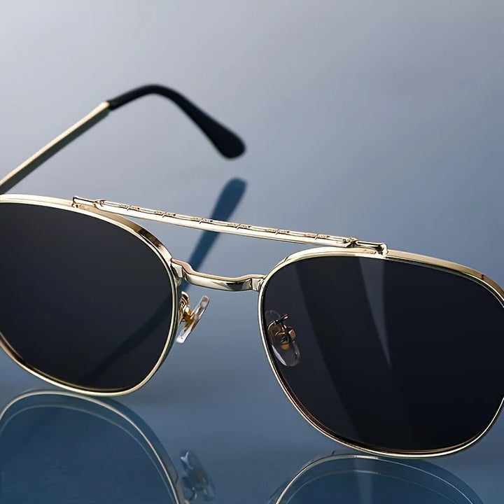 Lucent Titanium Square Sunglasses