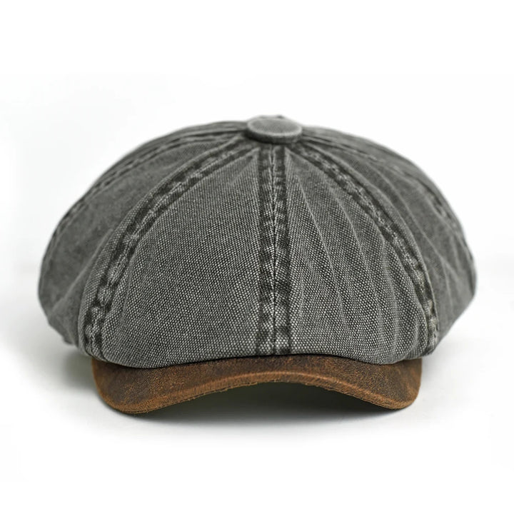 Rovell Washed Cotton Flat Cap