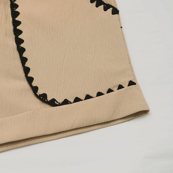 Maribel Wavy Trim Shorts