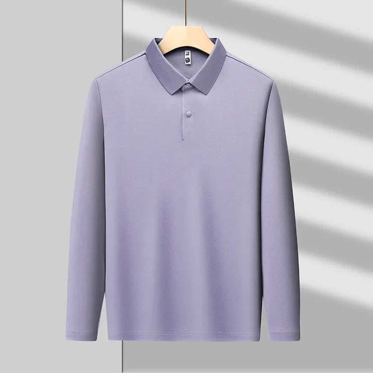 Piqué Long Sleeve Cotton Polo