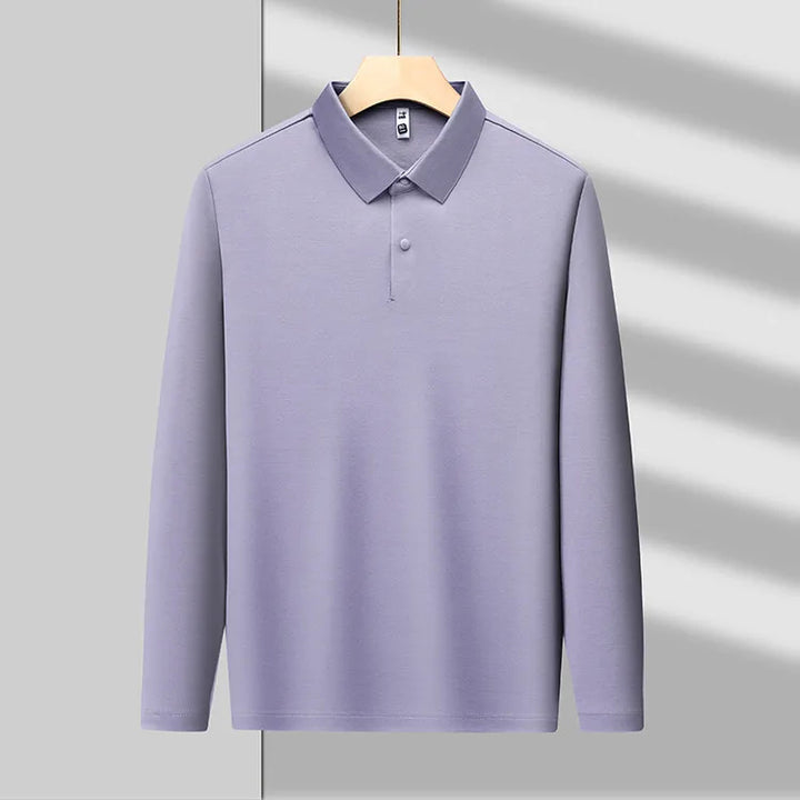 Piqué Long Sleeve Cotton Polo