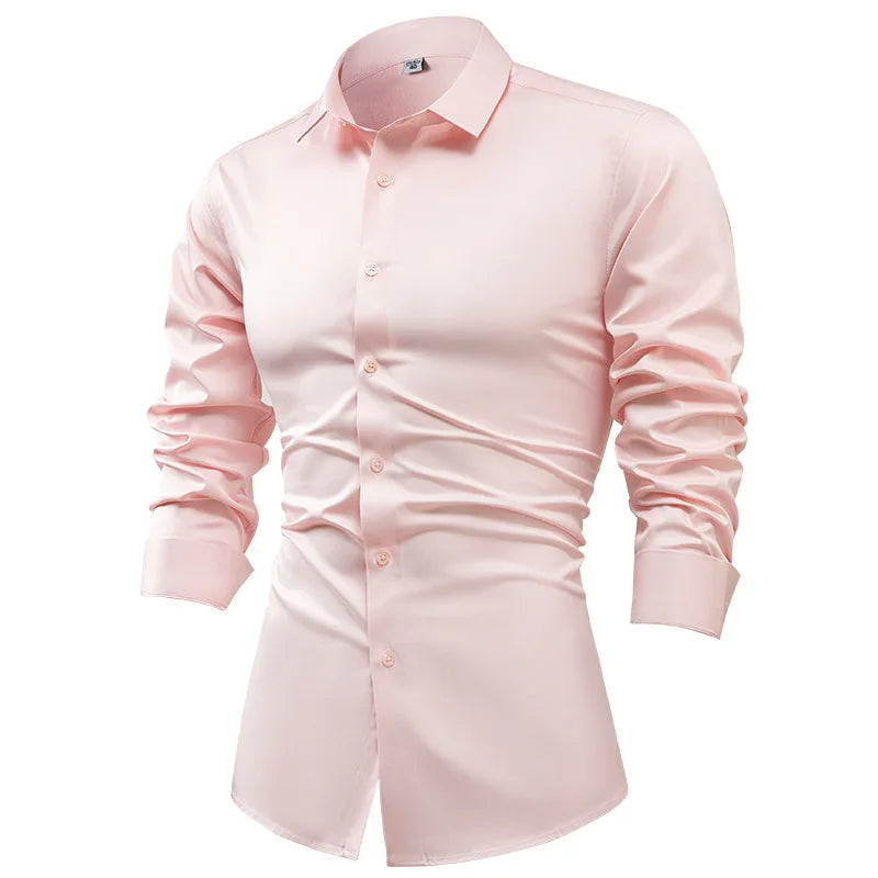 Valerio Satin Stretch Shirt