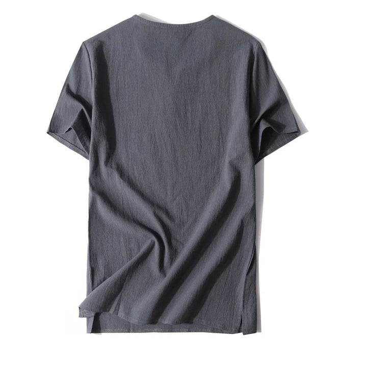 Castello Linen Button Tee