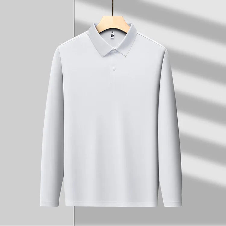 Piqué Long Sleeve Cotton Polo