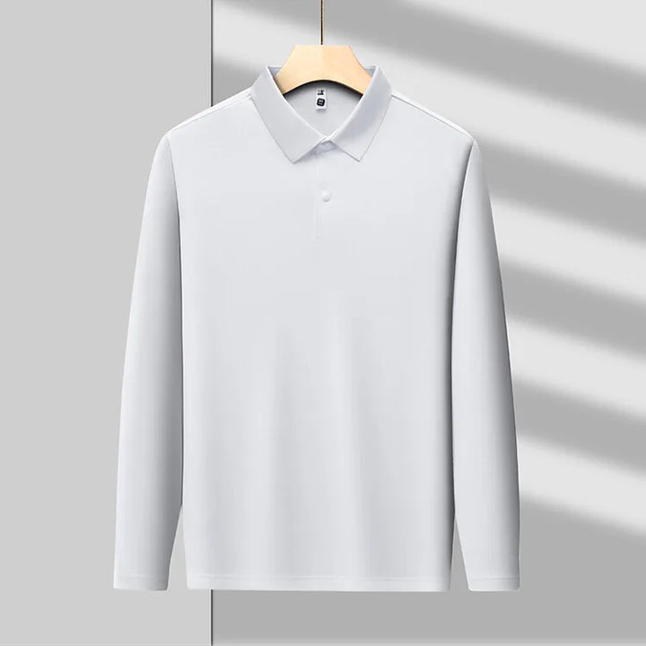 Piqué Long Sleeve Cotton Polo