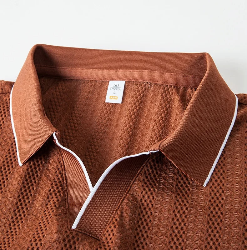 Giulio Woven Collar Polo