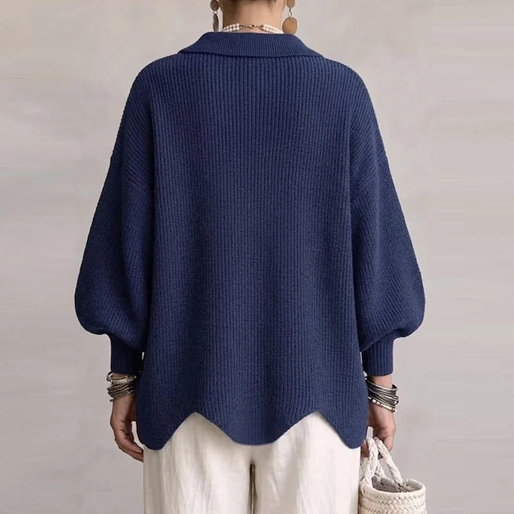 Solenne Draped Knit Cardigan