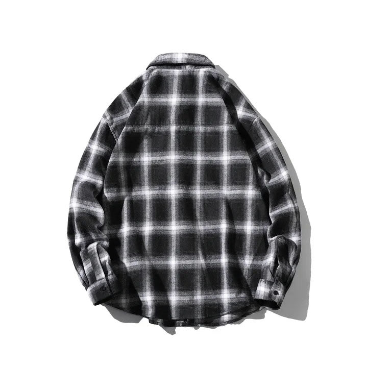 Driftwood Loose-Fit Plaid Shirt