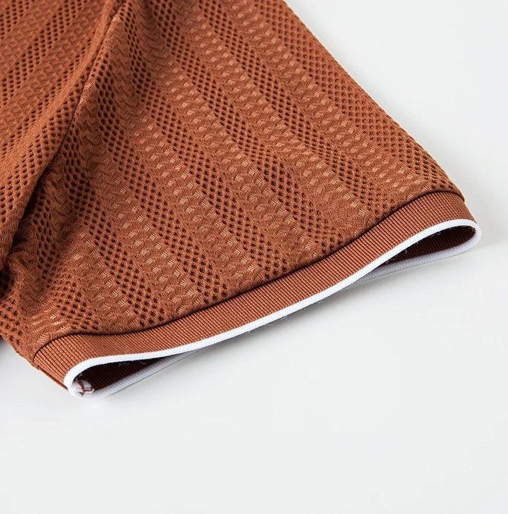 Giulio Woven Collar Polo