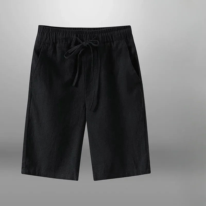 Men's Cotton Linen Casual Shorts | Lightweight Breathable Comfort Fit