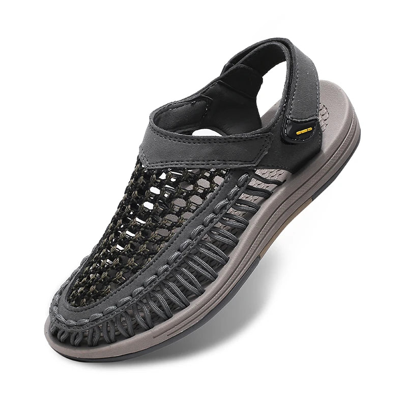Men's Hand-Woven Beach Sandals | Stylish Casual Outdoor Comfort