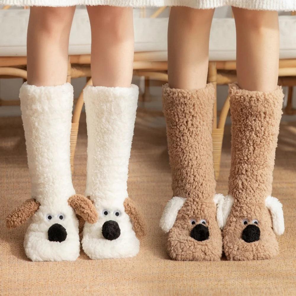 SnugglePup Plush Slipper Socks