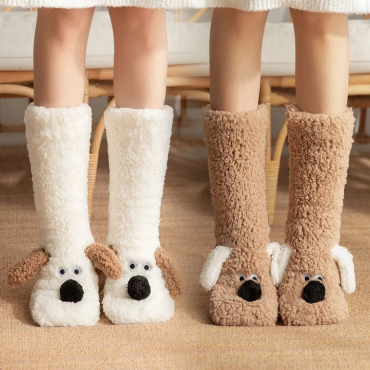 SnugglePup Plush Slipper Socks