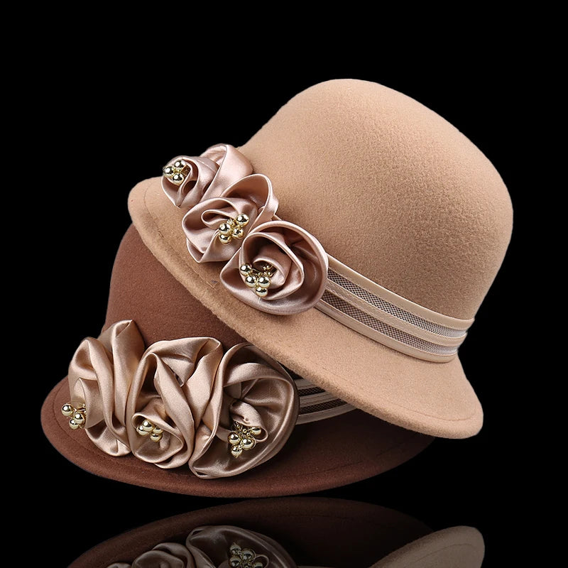 Evelyn Rose Wool Cloche