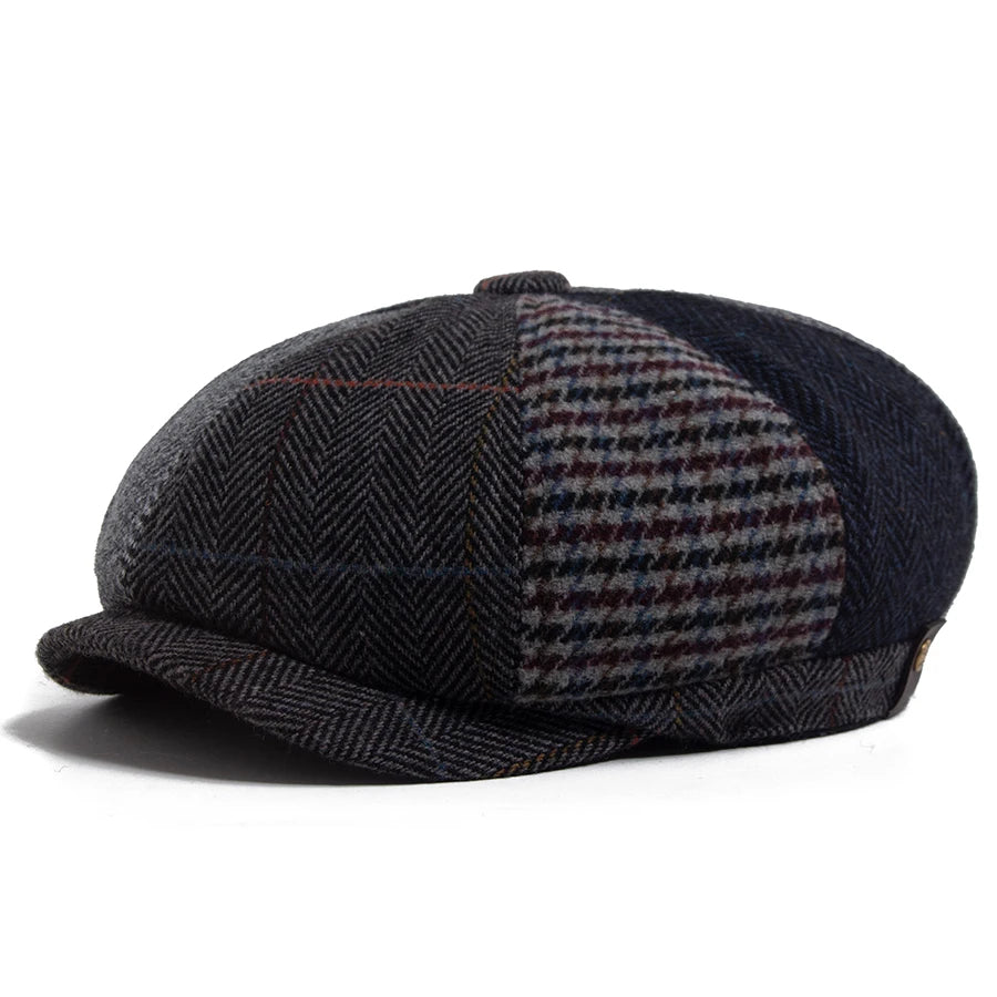 Harrow Patchwork Flat Cap