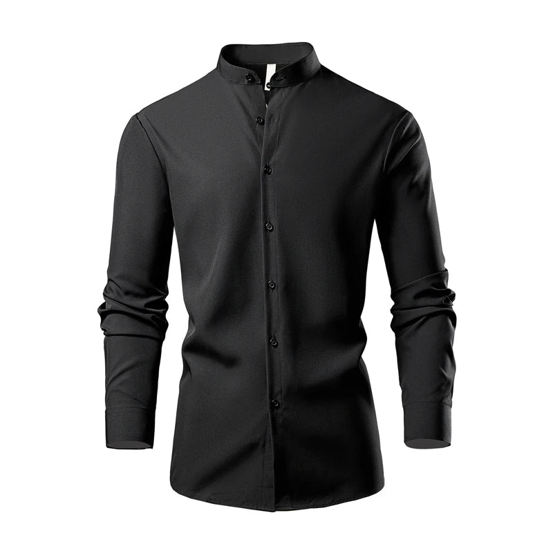 Westbridge Stand Collar Shirt