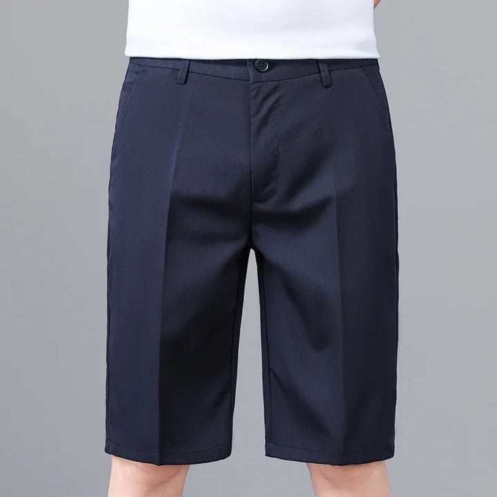 The Maison Straight Shorts — Mid-Rise Tailored Casual Short Pant for Men