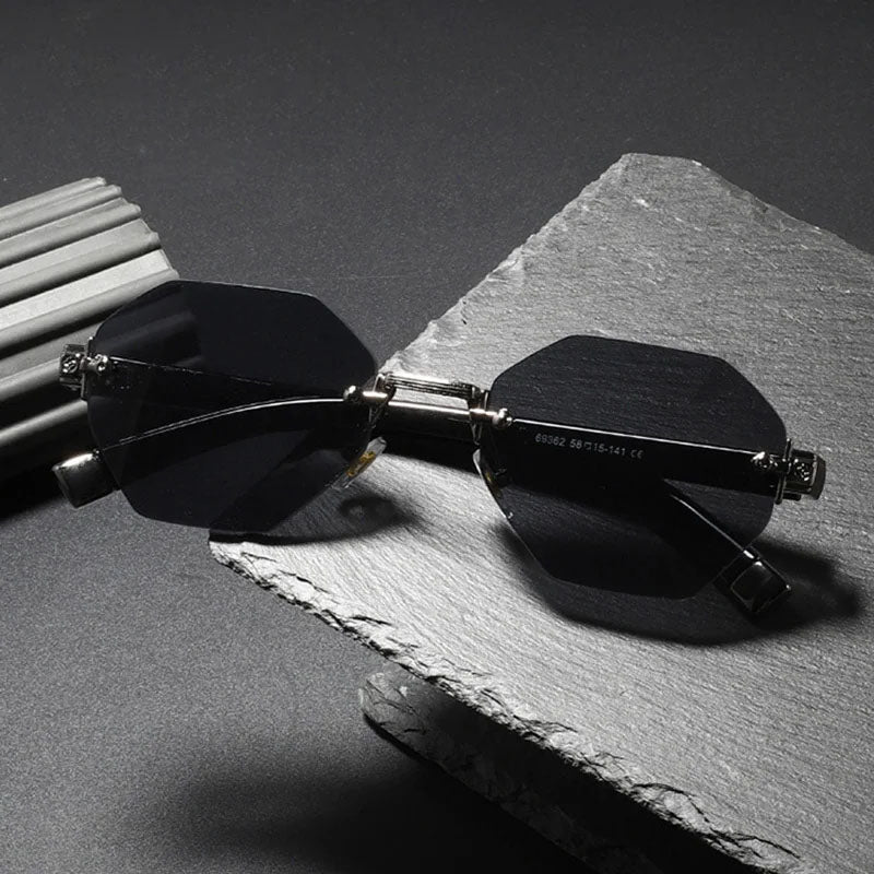 Noctra Polygon Rimless Shades