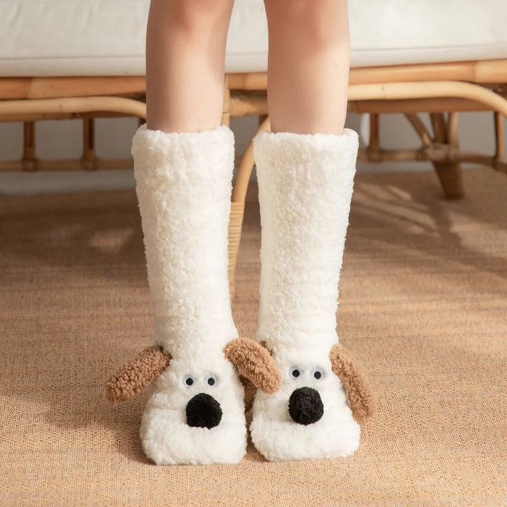 SnugglePup Plush Slipper Socks