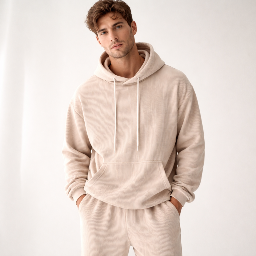 Valen Ridge Ribbed Hoodie