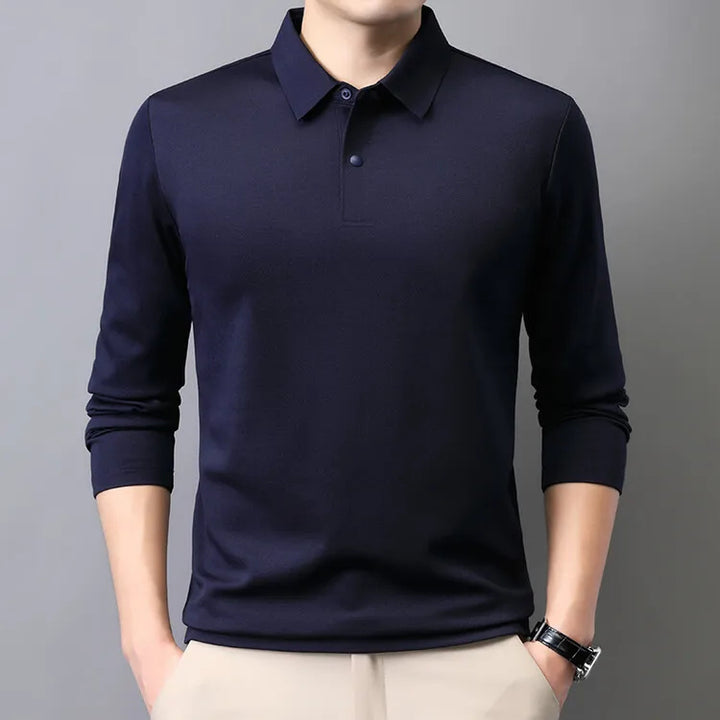 Piqué Long Sleeve Cotton Polo