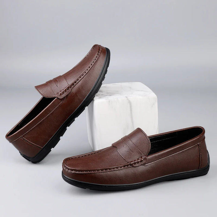 Riverton Leather Penny Loafers