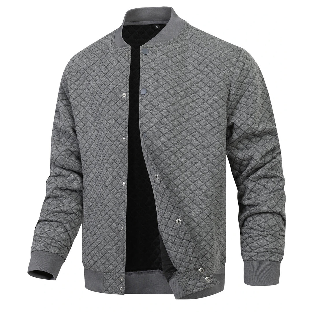 Virello Waffle Knit Bomber Jacket
