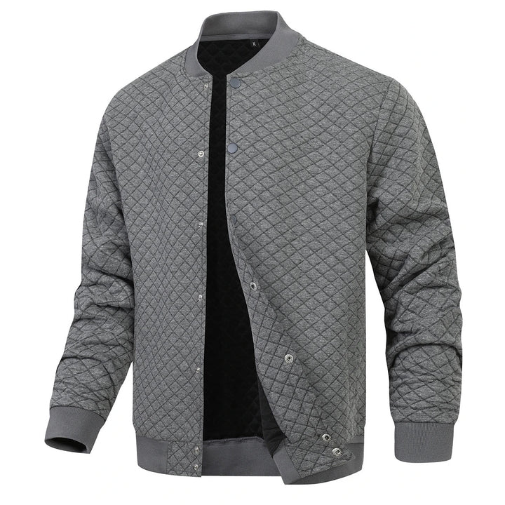 Virello Waffle Knit Bomber Jacket