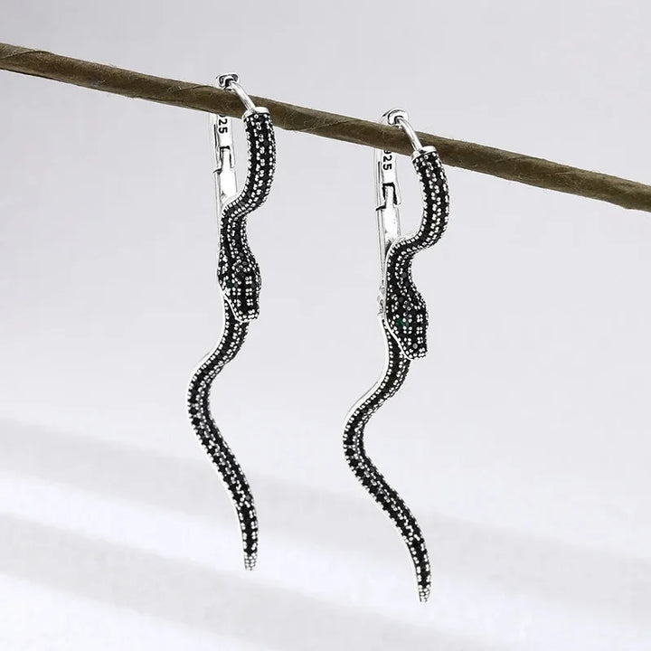 Serpentina Noir Drop Earrings