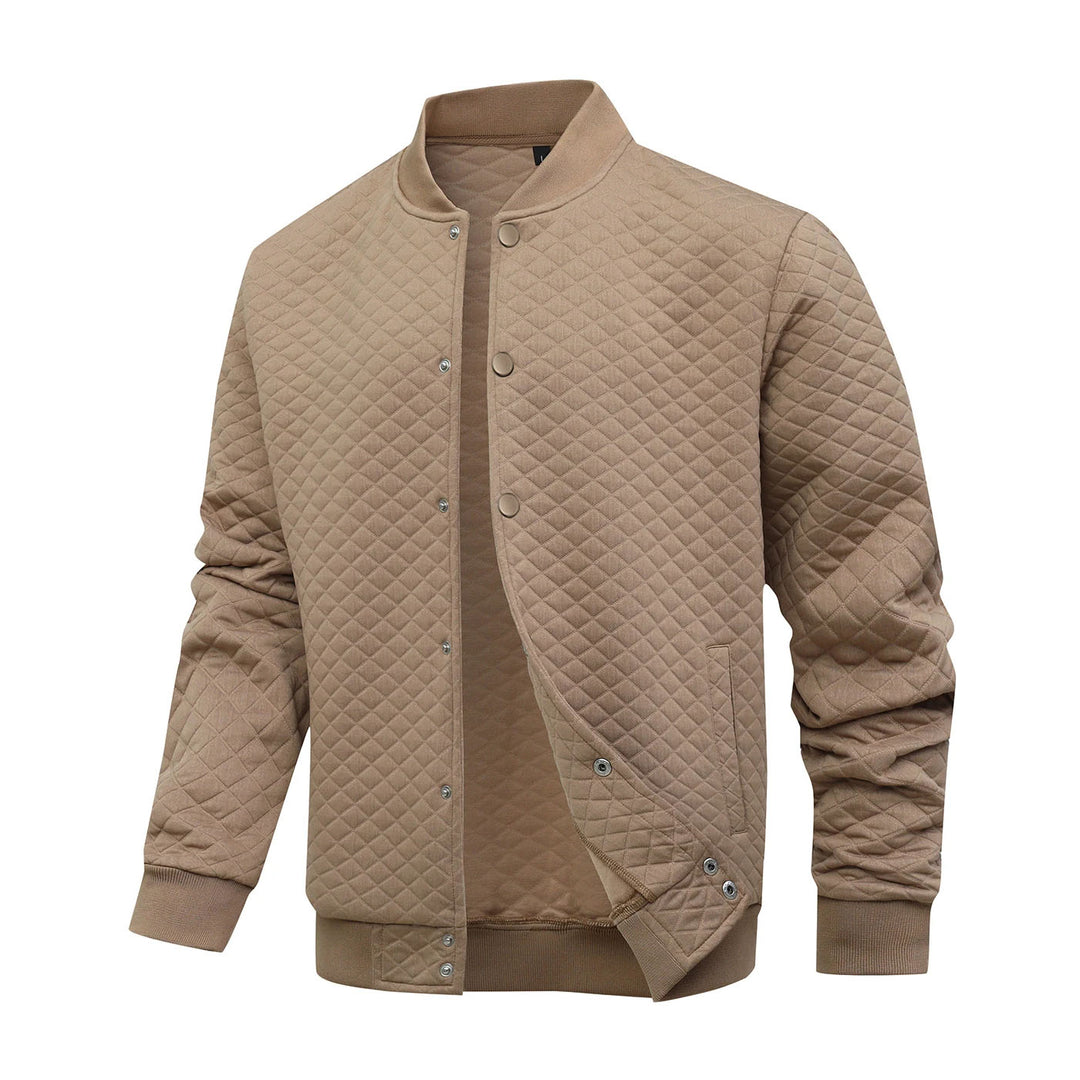 Virello Waffle Knit Bomber Jacket
