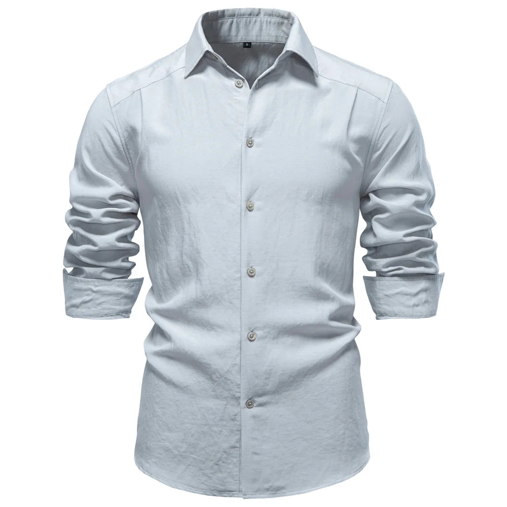 Navarre Linen Dress Shirt