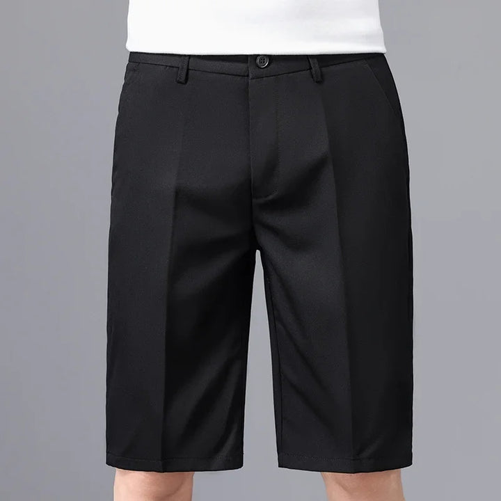 The Maison Straight Shorts — Mid-Rise Tailored Casual Short Pant for Men