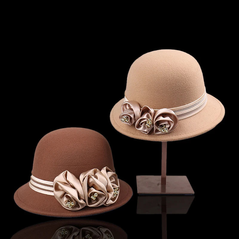 Evelyn Rose Wool Cloche