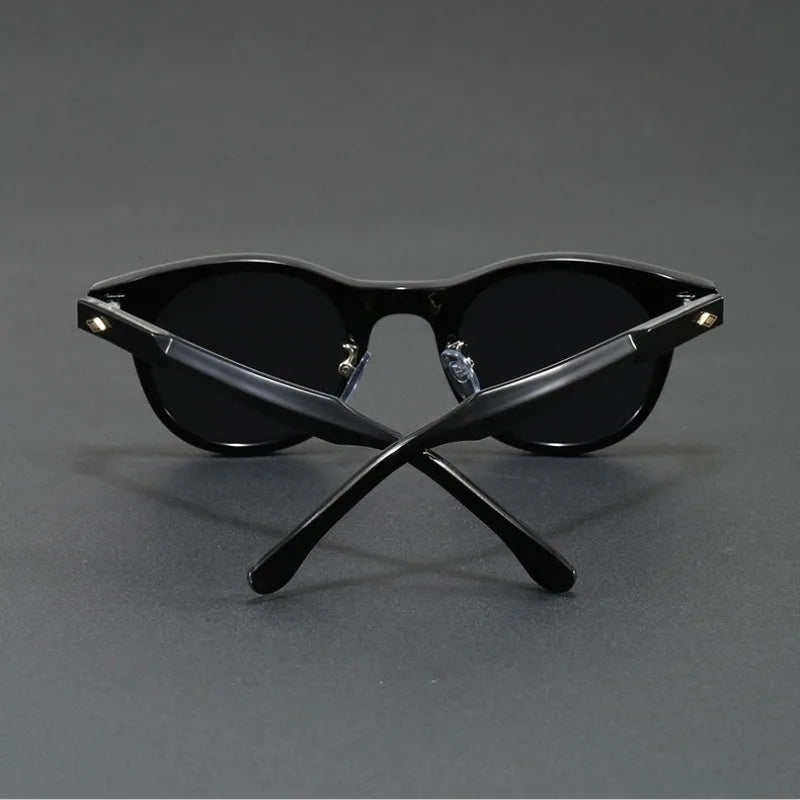 Torque Acetate Round Sunglasses