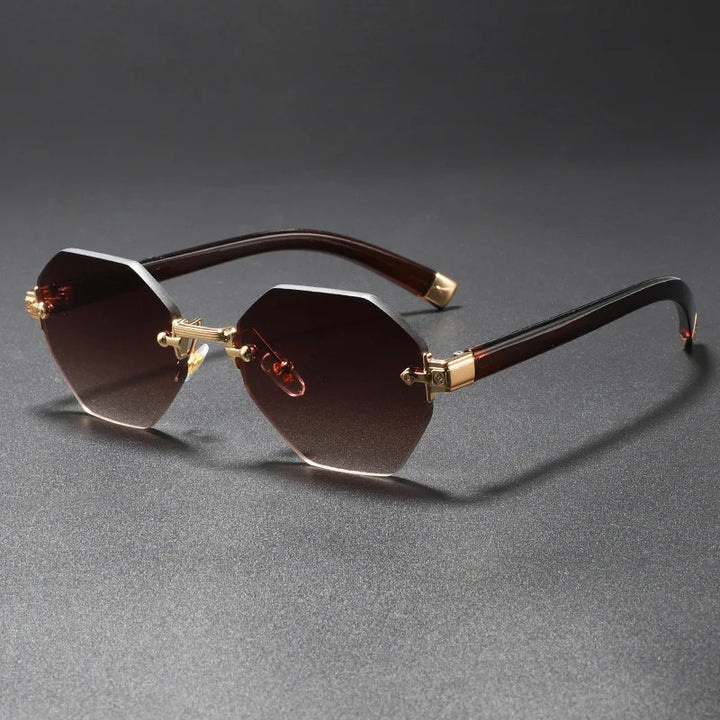 Noctra Polygon Rimless Shades