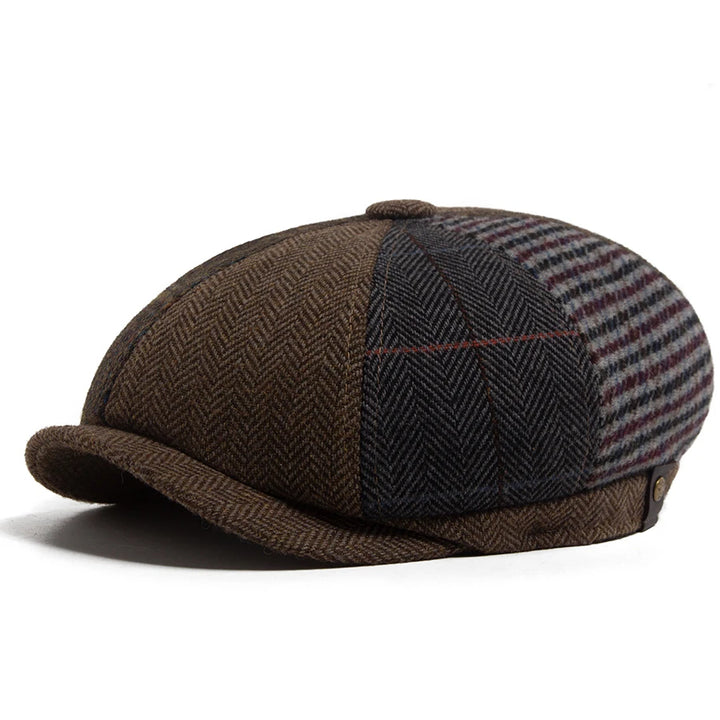 Harrow Patchwork Flat Cap