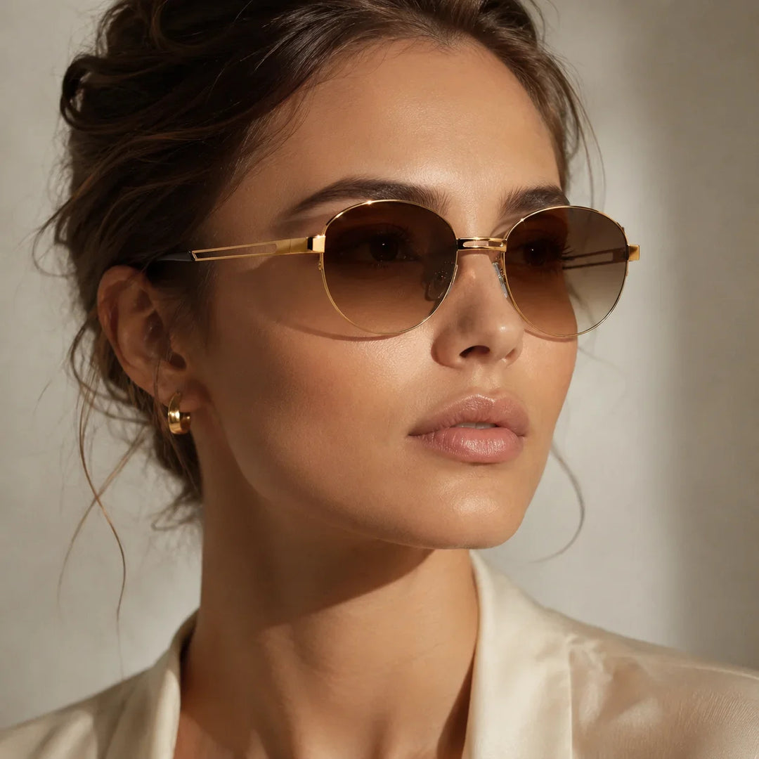 Cavendish Gold Frame Sunglasses