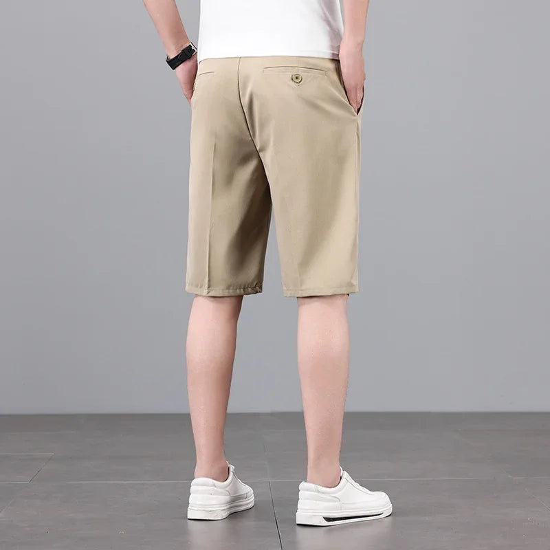 The Maison Straight Shorts — Mid-Rise Tailored Casual Short Pant for Men