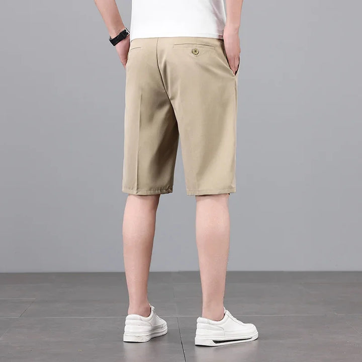 The Maison Straight Shorts — Mid-Rise Tailored Casual Short Pant for Men