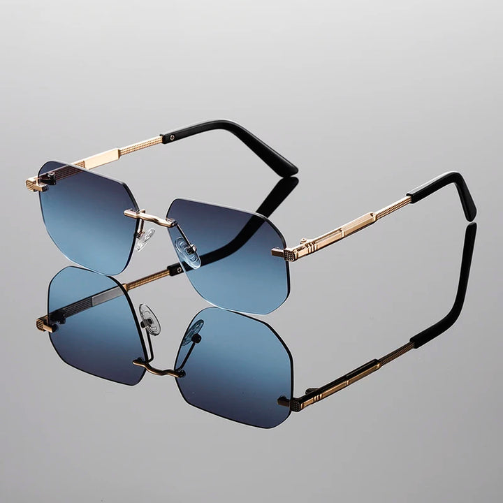 Valentino Rimless Gradient Shades